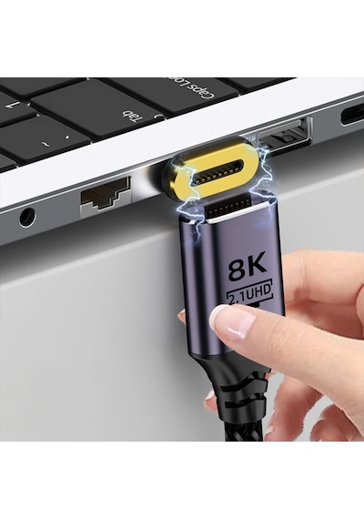 Ally Hdmı To Hdmı 8k Hd 2.1uhd Mıknatıs Başlıklı Kablo 1 Metre- 5775 Standart 28463666
