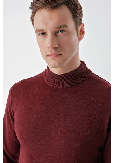 Morven Erkek Koyu Bordo Basic Yarım Balıkçı Yaka Dynamic Fit Rahat Kesim Triko 25kc017002752 Koyu Bordo Morven Erkek Koyu Bordo Basic Yarım Balıkçı Yaka Dynamic Fit Rahat Kesim Triko 25kc017002752 Koyu Bordo