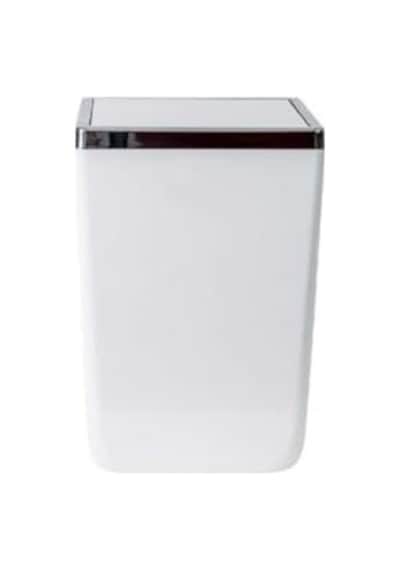 Kapaklı Kova, Plastik/çelik, 6 Lt, 175 X 175 X 260 Mm, Beyaz 10l Siyah