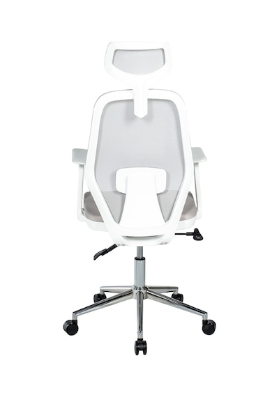 Ofisbazaar Dali Beyaz Fileli Yönetici Koltuğu Ergonomik Başlıklı Ofis Koltuğu Gri Gri