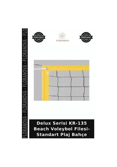 Delux Serisi Kr-135 Beach Voleybol Filesi- Standart Plaj Bahçe