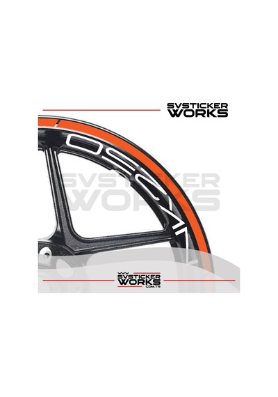 Cfmoto Nk250 Jant Sticker Jant İç Yazı Ve Dış Şerit 24'lü Set Sticker Etiket