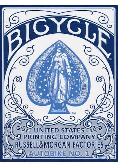 Bicycle Russell&morgan Autobike No.1 - Mavi Oyun İskambil Kartı