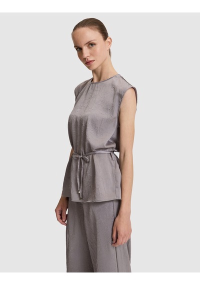 Pierre Cardin Kadın Açık Gri Kısa Kollu Bluz 50324060-vr001