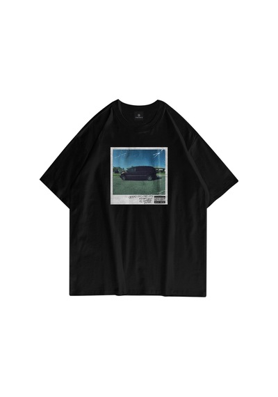 Tarzsokak Unisex M.a.a.d City Kendrick Lamar Siyah Tshirt Siyah