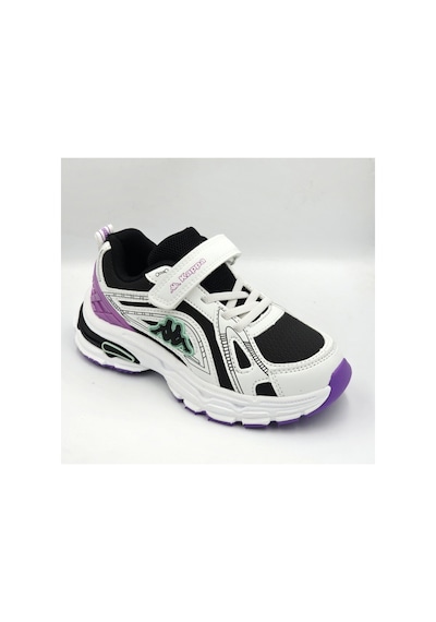 Kappa Kp-4061f Beyaz Siyah Cırtlı Kız Çocuk Sneaker Spor Ayakkabı Beyaz - Siyah