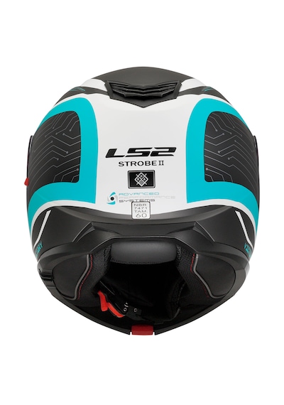 Ls2 Strobe 2 Vıctory Metal Mavi Çene Açılır Motosiklet Kaskı Mat Beyaz - Mavi
