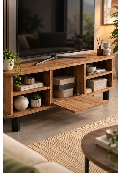 Sulorahome Vienna Tv Sehpası Suntalam Çok Renkli 136x44 Cm
