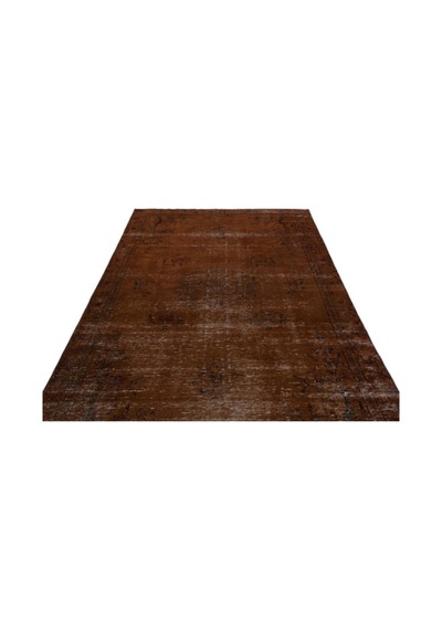 El Dokuması Vintage Yün-pamuk Kahve Halı 23650 188 X 290 Cm Kahverengi