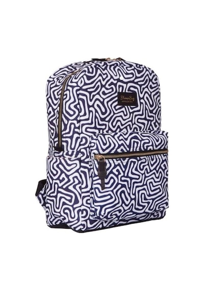 Bloominbag Digi Lab 13-14 İnç Laptop / Macbook Sırt Çantası Mavi - Beyaz