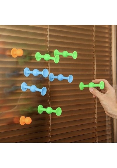 Vakum Molekül 25 Parça Yapı Taşları Fidget Duyusal Eğitici Oyuncak Squigz  116238964