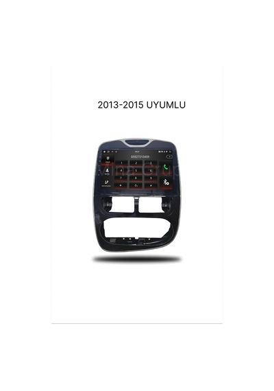 Snp Serisi Renault Clio 4 2013-2015 Uyumlu 4-64gb Hafıza Multimedya Sistemi Ve Geri Görüş Kamerası 10"