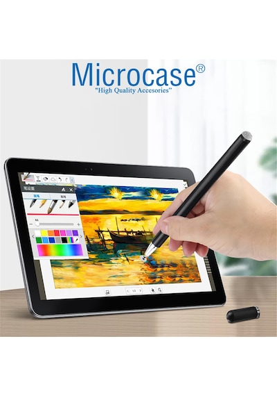Telefon Tablet Apple Uyumlu iPad 2in1 Disk Uçlu Stylus Dokunmatik Kalem AL3466