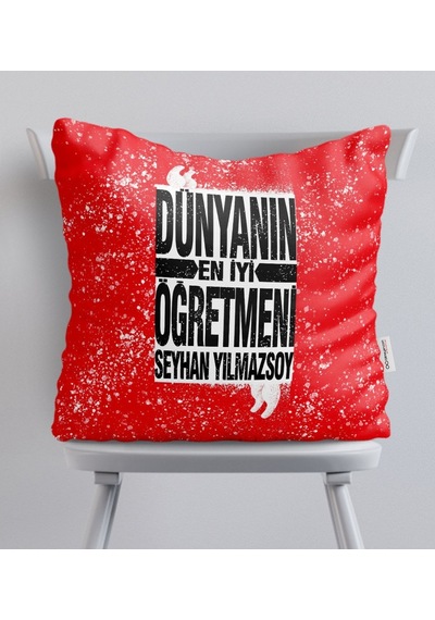 Kişiye Özel Dünyanın En Iyi Öğretmeni Saten Yastık - 3