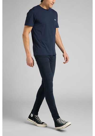 Lee Malone Skinny Fit Normal Bel Denim Esnek Jean Kot Pantolon L736PHKG Koyu Mavi
