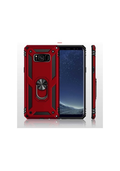 Galaxy S8 Plus Kilif Zore Vega Yüzüklü Standli Zirh Kilif 556703770