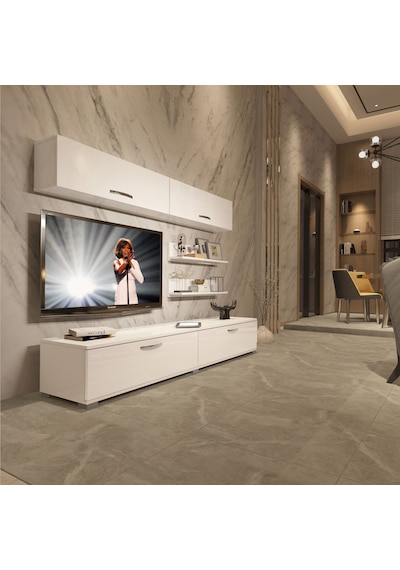 Decoraktiv Eko 5 Slm Std Tv Ünitesi Tv Sehpası Beyaz
