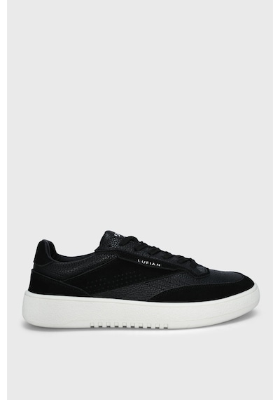 Lufian Isaac Erkek Deri Sneaker Ayakkabı Siyah Siyah 112230252100100 Siyah