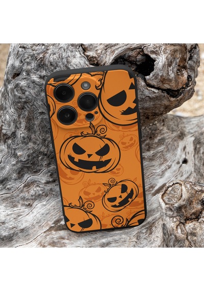 "Apple Uyumlu iPhone 11 12 13 Pro Max - Pumpkin Spice Cadılar Bayramı Baskısı İle Şok Geçirmez Silikon Telefon Kapağı Grippy Doku İle" For iPhone 7 8 Plus