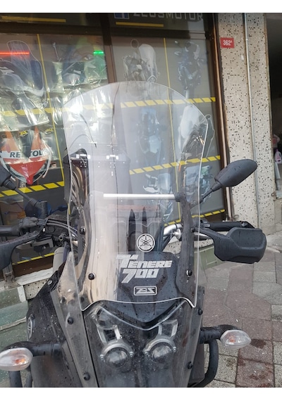 2019-23 Yamaha Tenere700 Şeffaf Ön Cam Zeus 13CM Uzun 42CM 4MM Tenere 700