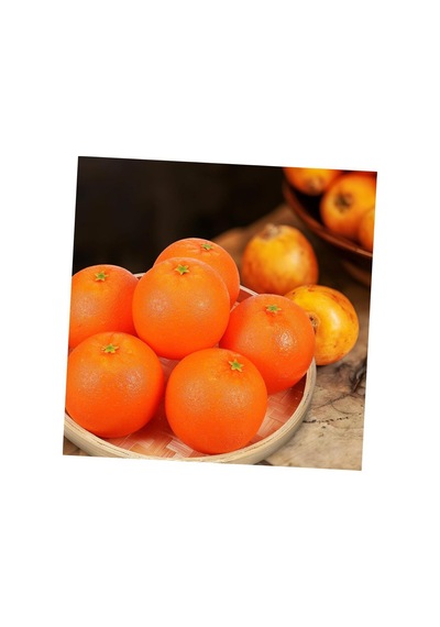Yapay Portakal Lüx 6lı Paket Yapay Meyve Gerçek Boyutlarda Turuncu