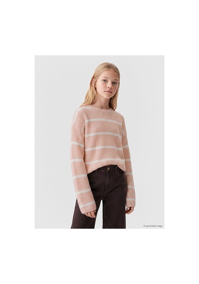 LC Waikiki Alıta Cıty Farkıyla Lcw Kids Pembe Oval Yaka Çizgili Kız Çocuk Triko Kazak Pembe - 925577283 Pembe LC Waikiki Alıta Cıty Farkıyla Lcw Kids Pembe Oval Yaka Çizgili Kız Çocuk Triko Kazak Pembe - 925577283 Pembe