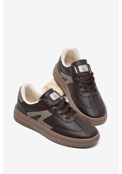 Tonny Black Rahat Kalıp Kauçuk Taban Bağcıklı Sneaker Kadın Kahve Sneaker Tbtyldz005