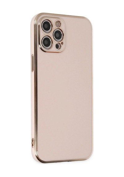 Apple, Uyumlu iPhone 12 Pro Max Kılıf Volet Silikon - Pembe