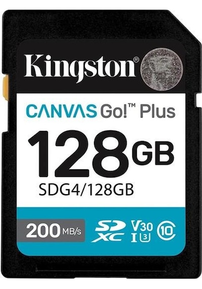 Kıngston 128gb Canvas Go Sdg4/128gb Sdhc Hafıza Kartı