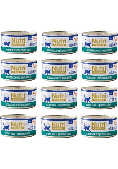 Nutri Feline Okyanus Balıklı Ve Midyeli Pate Tahılsız Yetişkin Kedi Konservesi 70 G X 12 Adet