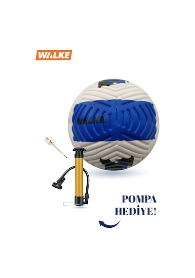 Walke 5 Numara Futbol Topu Pompa Hediyeli Mavi