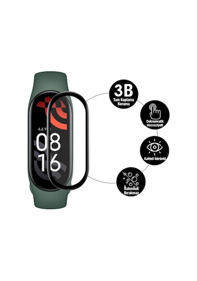 Xiaomi Mi Band 7 3D Full Kaplama Ekran Koruyucu PET+PMMA