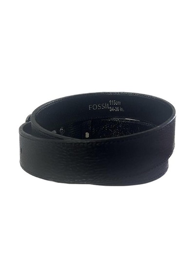 Fossil Siyah Hakiki Deri Spor Erkek Kemeri 4cm-105 Siyah