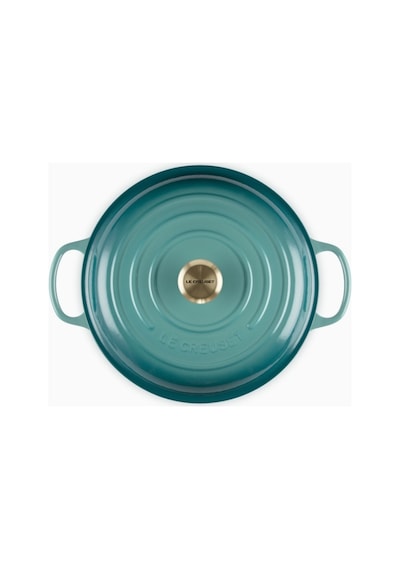 Le Creuset Gourmet Profesyonel Lüks Döküm Tencere Turkuaz 30 Cm