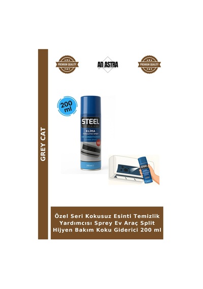 Özel Seri Kokusuz Esinti Temizlik Yardımcısı Sprey Ev Araç Split Hijyen Bakım Koku Giderici 200 Ml