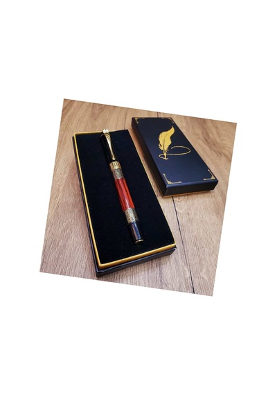 Gold Desenli Metal Roller Kalem Evimdeyokyok Altın