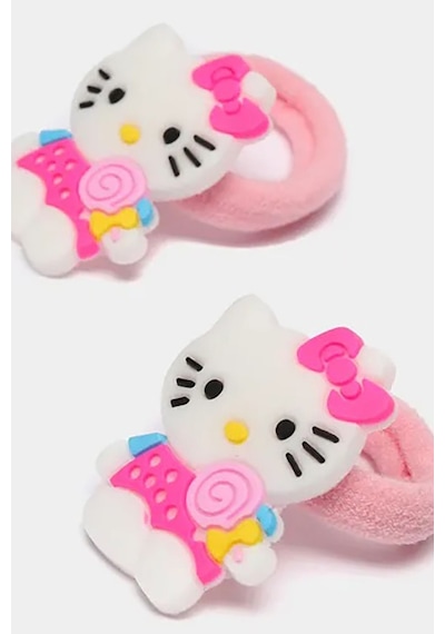 20li Silikon Kitty Figürlü Toka Lastik Toka Mini Şirin Toka Seti 20 Adet Zarif Toka Karışık
