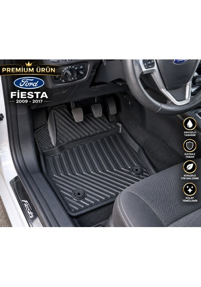 Ford Fiesta 2009-2017 Uyumlu 3d Oto Paspas Premium