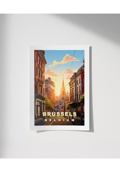 Çerçevesiz Poster Gün Batımında Zarafet