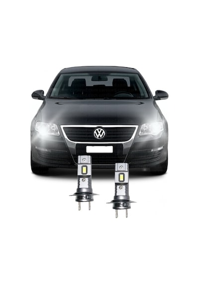 Vw Passat B6 Led H7 Kısa Far Ampulü Mini Led 2'li Set