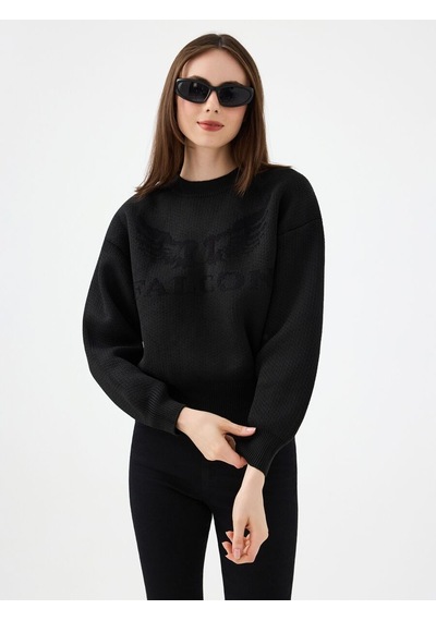 LOFT Oversize Kadın Kazak Lf2036905 Q1.v1 Siyah