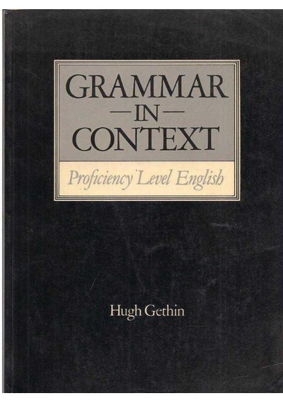 Grammar In Context - Hugh Gethin