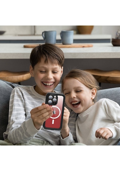 Apple iPhone 15 Pro Uyumlu 1-1 Su Geçirmez Kılıf-siyah Siyah Siyah