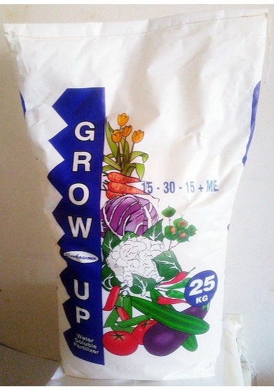 Grow Up 15.30.15+Me (25 KG)-Npk Içerikli DaMLama Sulama Gübresi