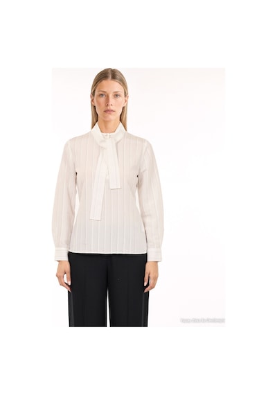 Yargıcı Regular Yarım Balıkçı Yaka Uzun Kol Bluz 26kkbl6011x 002 Beyaz