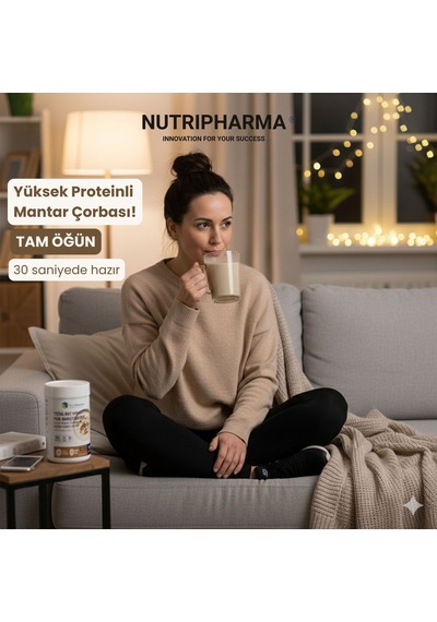 Whey Proteinli Mantar Çorbası Öğün Tozu Bariatrik Diyet Protein Tozu, 600g Diğer