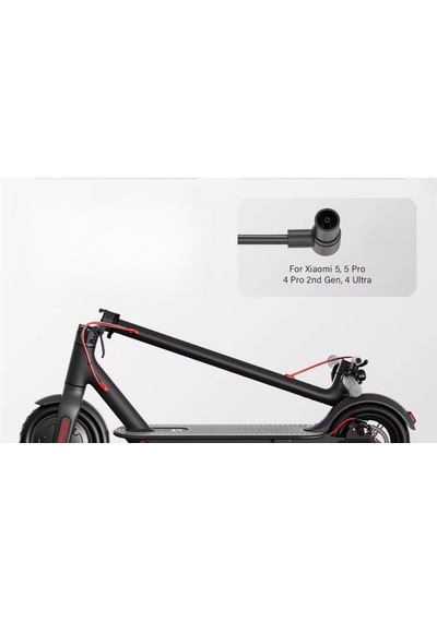 Xiaomi 5 / 5 Pro / 4 Pro 2nd Gen / 4 Ultra Yeni Nesil Elektrikli Scooter Şarj Aleti Adaptörü Siyah