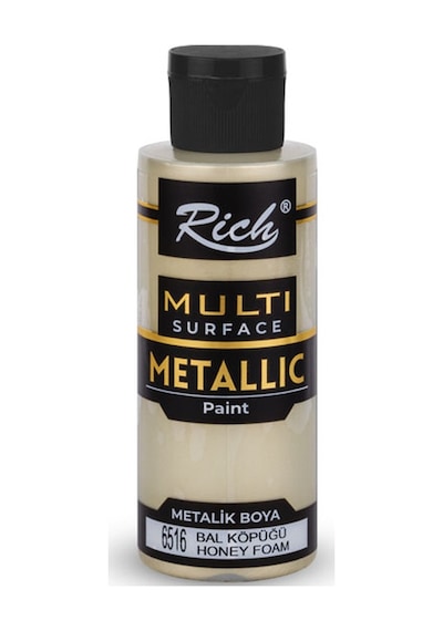 Rich Multi Surface Metalik Akrilik Boya 120 Cc. - Bal Köpüğü 6516