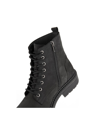 Hush Puppies Heilig Bounce Hakiki Deri Erkek Bot Siyah