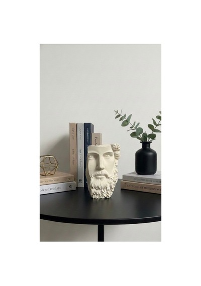 Dekoratif Filozof Büstü - Marcus Aurelius Tasarımlı Heykel Biblo - Masa Ve Kitaplık Dekoru